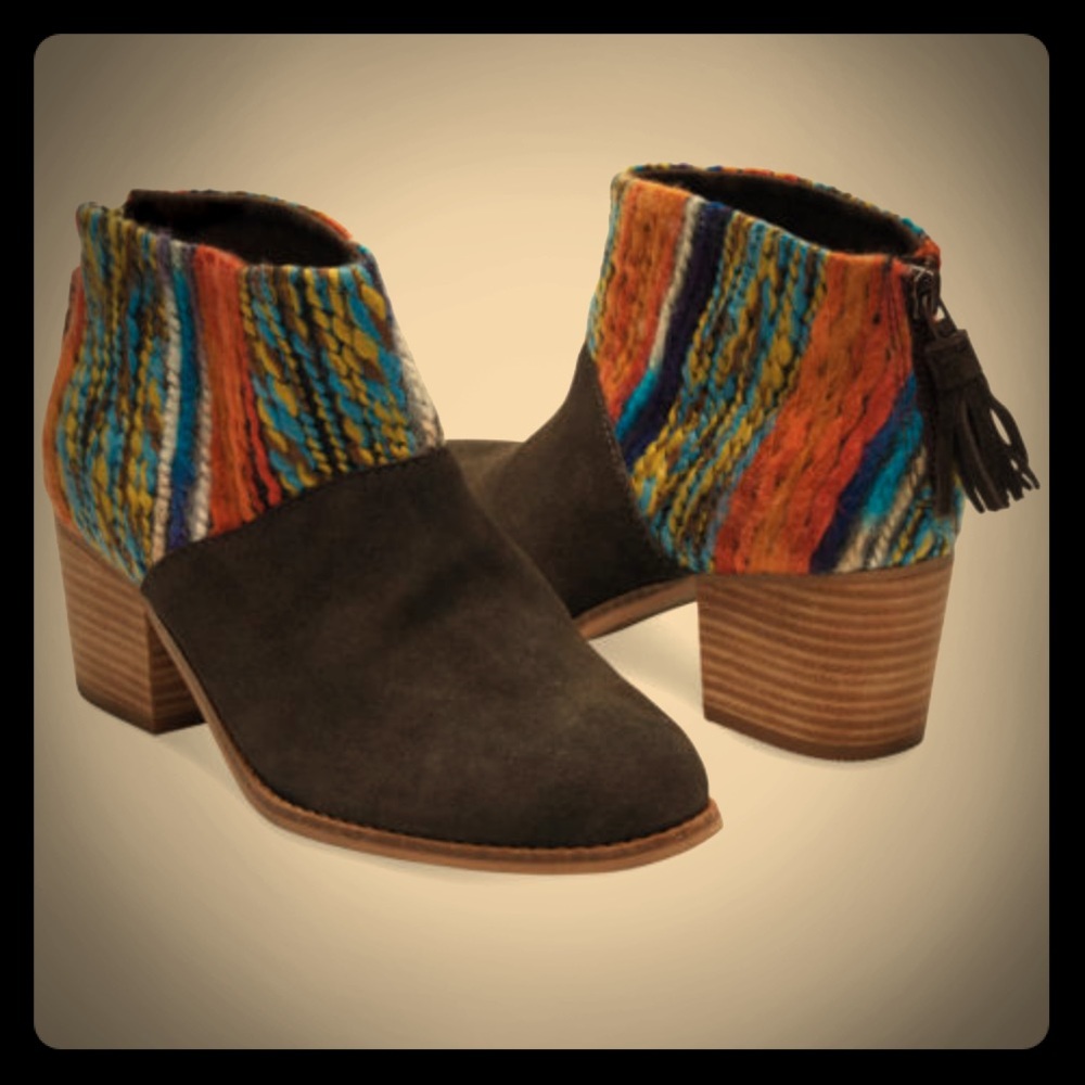 TOM’S Leila Suede & Yarn Bootie